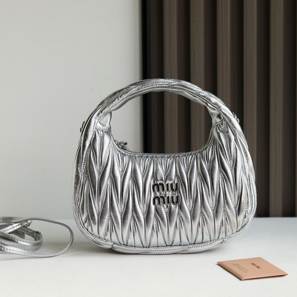 Miu Miu Wander Matelassé Nappa Leather Handbag